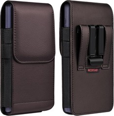 Leather Phone Holster with Strong Metal Belt Clip for Samsung Galaxy S25/S24/S23