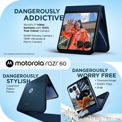 MOTOROLA Razr 60 (Gibraltar Sea, 256 GB 8 GB RAM)Dimensity 7400X Global Version.
