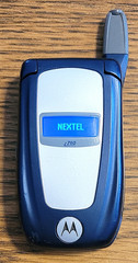 Motorola i760 – Blue and Silver ( Nextel ) Rare iDEN Flip Phone w/ 3 Games