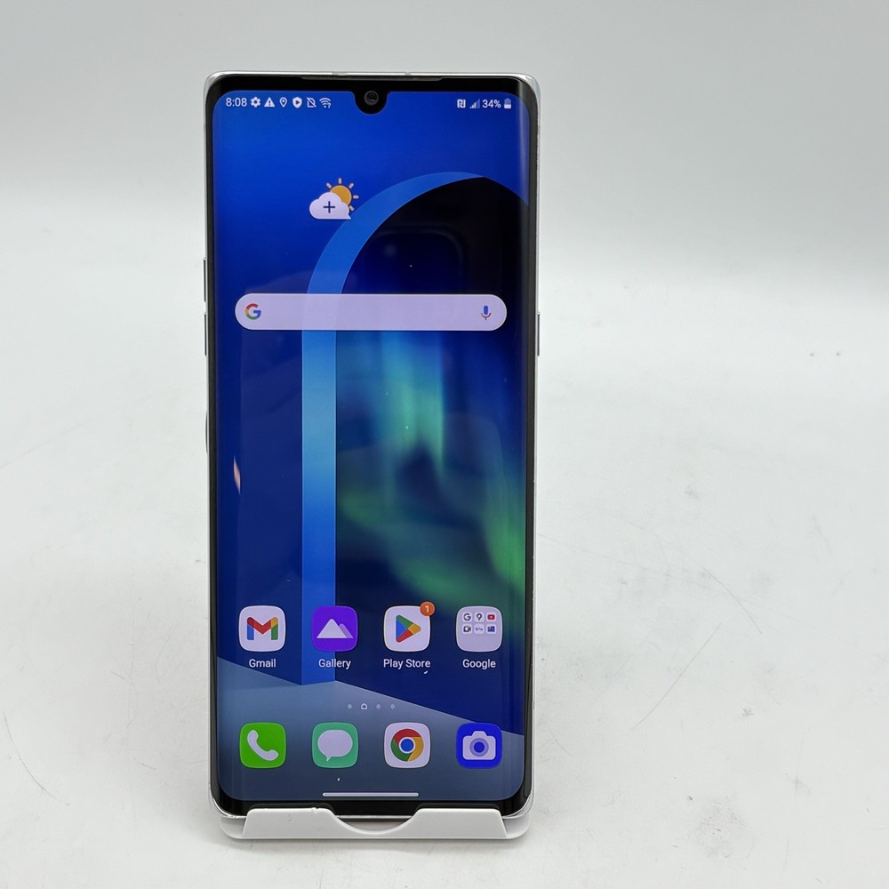 LG Velvet 5G – 128 GB – Aurora Grey — AT&T UNLOCKED — Cracked Back — B12:22