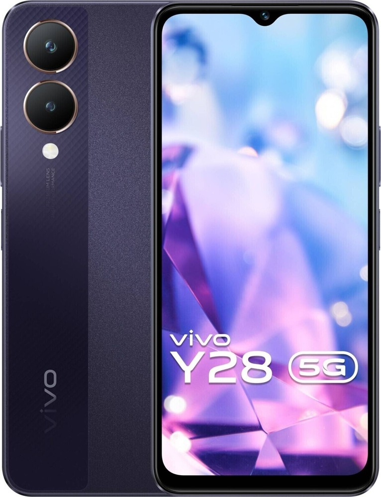 vivo Y28 5G (Purple,128 GB 6GB RAM)6.56″ 50MP Dimensity 6020 Processor Unlocked