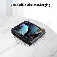 Motorola Razr Plus 2024 Case – Slim, Lightweight Hard PC Flip Cover with Fire Wa