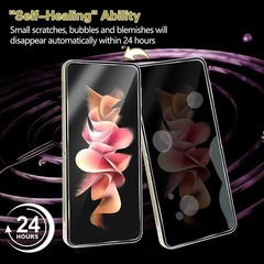 Samsung Galaxy Z Flip 5 Screen Protector Flexible Film, Tempered Glass 4 in 1