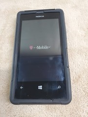 Nokia Lumia 521 RM-917 White T-Mobile Windows Phone Tested Reset W/ OtterBox