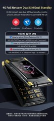 4G clamshell function mobile phone full range dual SIM screen unlocked version