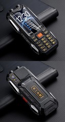 Unlocked version GSM mobile phone 4 SIM sturdy outdoor large battery