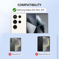 Silicone Case for Samsung Galaxy S24 Ultra 6.8 Inch Anti-Scratch Shockproof Slim
