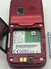 Docomo F-10A RED Fujitsu Foma Japanese Flip Phone Garakei Keitai Mobile Phone