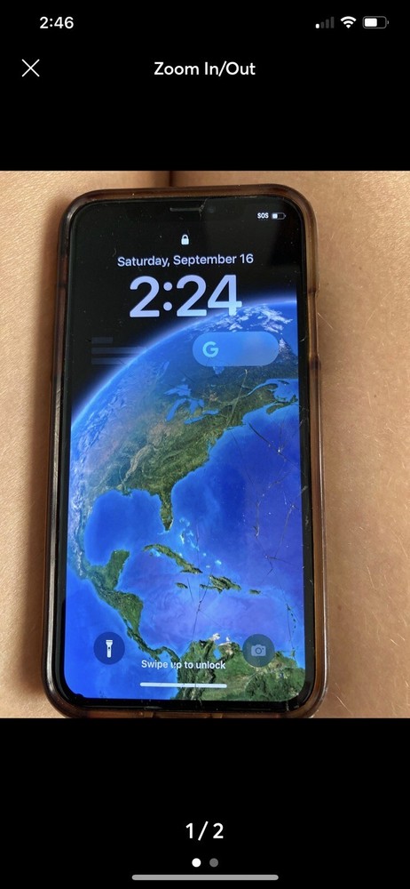 Apple iPhone X – 256GB – Space Gray (Unlocked) A1865 (CDMA + GSM)