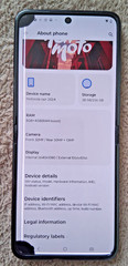 Motorola Razr 2024, 256GB, Gray XT2453-3, Unlocked, Black Dots