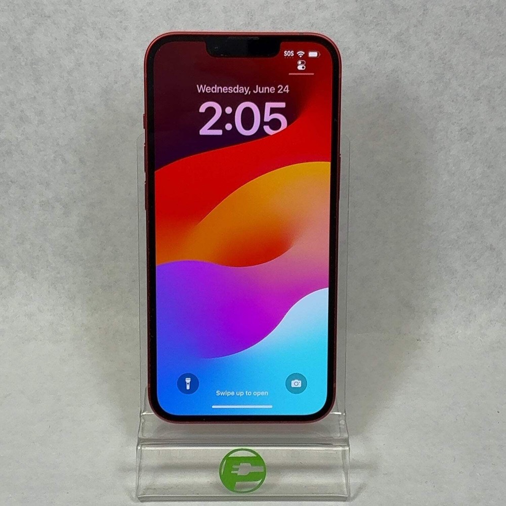 Unlocked Apple iPhone 13 128GB 17.0.1 Red MLAA3LL/A