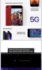 Apple iPhone SE 3rd Gen – A2595 – 64GB (Unlocked) Smartphone Open Box