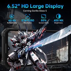 OUKITEL WP53S Rugged Smartphone 11000mAh Battery 16B+128GB 6.52″ FHD+ IP68/IP69K
