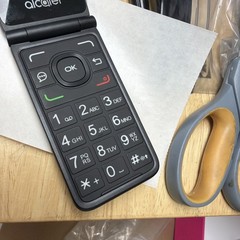 Alcatel QuickFlip 4044C Cricket Wireless Flip Phone 4G LTE Black Cricket Only