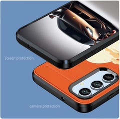 Samsung Galaxy A15 Brushed Texture Case, Ultra-Thin Soft TPU Phone Cover 6.5″
