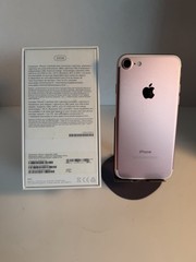 Apple iPhone 7 32GB Rose Gold SmartPhone Unlocked Matching Box Serial #- Nice VG