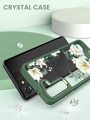 Samsung S21 5G Case Floral Military Grade Drop Tested Hard Back & Soft Edge Cove