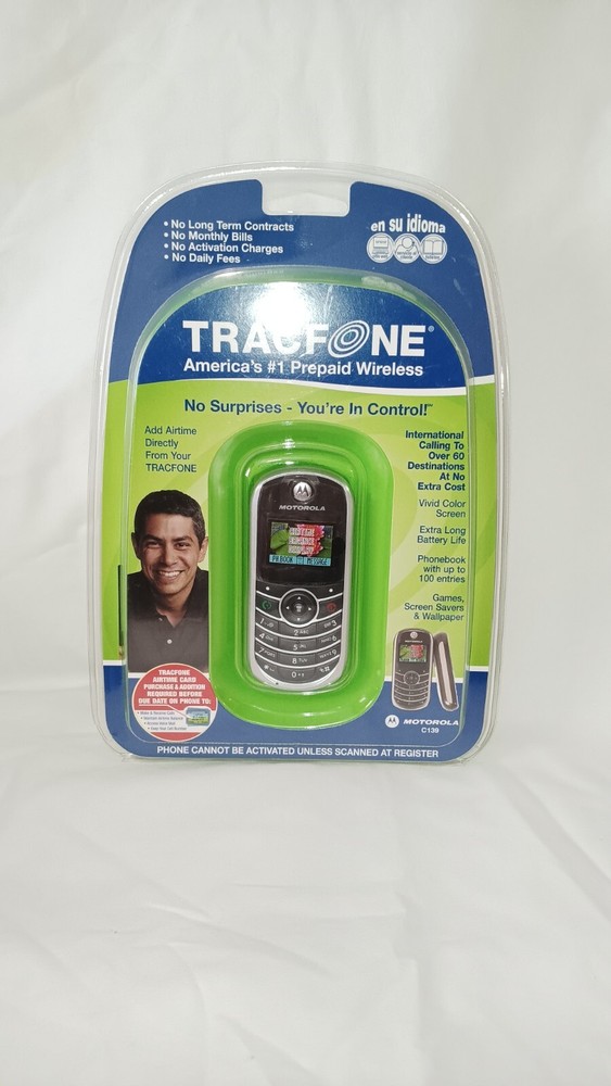 Motorola C series C139 (TracFone) Cellular Phone – New Sealed
