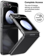 For Samsung Galaxy Z Flip5 Case Clear Ultra-Thin Hard PC Shell Protective Cover