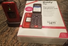 Lightly Used Very Nice Lively Flip Phone (formerly known as JitterBug)