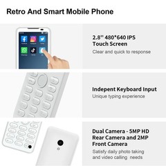 Qin F21 PRO 4G LTE Android 11 Mini Smartphone 2.8-inchTouch Screen Keyboard