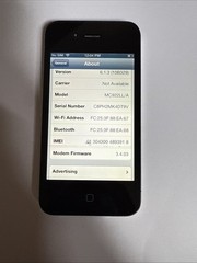 iPhone 4s – 16GB – Black (Unlocked)40+ Games & Apps – iOS 6.1.3 – 88%BH