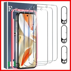 4in1 for Google Pixel 9 pro Tempered Glass 3 Screen Protector + 3 Camera Lens