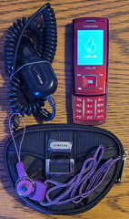 Samsung Helio Heat SPH-A303 – Red ( Helio ) Super Rare CDMA Slider Phone Bundled