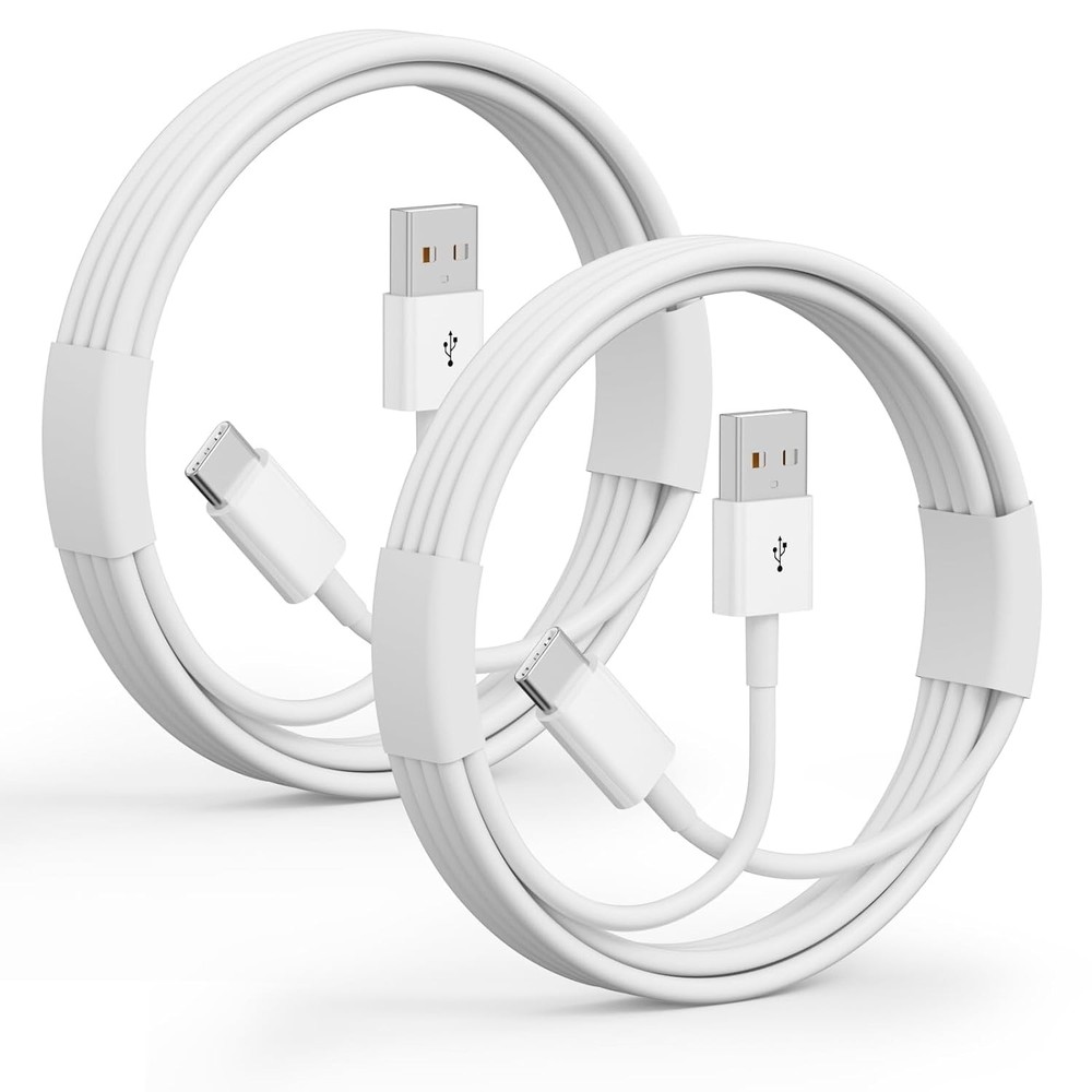 3FT 2-Pack USB-C Fast Charging Cable 3A for iPhone 15/16/17 & Other Devices