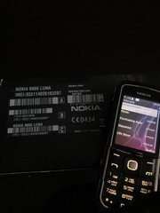 BOXED lifetimer 54h Nokia 8600 Luna RM-164 Black 2G (unlocked) Made in Finland