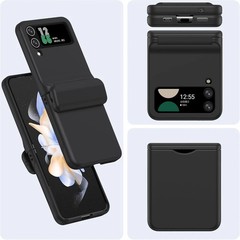 Samsung Z Flip 3 & Z Flip 4 Universal Case with Hinge Protection, Black