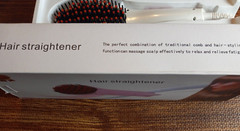 Hair Straightener Electric Paddle Brush