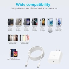 45W Super Fast Charger for Samsung Android Phone, 10FT USB C to C Cable 2Pack