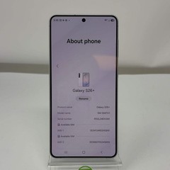 Unlocked Samsung Galaxy S26 Plus 12GB RAM 512GB SM-S947U1 White