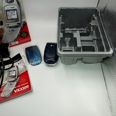 LG VX3300 Verizon Wireless Flip BLACK BLUE Faceplate Cell Phone BRAND NEW w/box