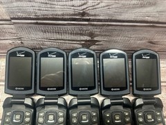 Lot Of 5 Kyocera DuraXV E4520PTT Rugged GPS Waterproof Cell Phone Verizon *Read*