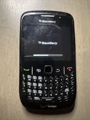 BlackBerry Curve 8530 Smartphone Black Verizon Tetris Tested Works Scratch AS IS