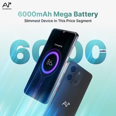 Ai+ Pulse 2 (Black, 128 GB 6GB RAM) T7250 Octa Core Processor Global Version.