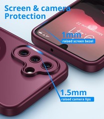 Samsung Galaxy A17 4G/5G Case, Magnetic Translucent Matte Slim Protective Cover