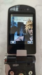NTT Docomo FOMA P900iV Cloud Black Final Fantasy Flip Phone Japan Tested