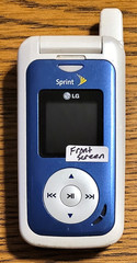 LG Fusic LX550 – Blue and White ( Sprint ) Very Rare Flip Phone – READ / Bundled