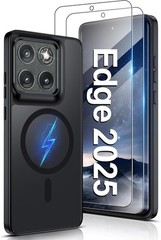 Magnetic for Motorola Edge 2025 Case with Screen Protector Slim Translucent Matt