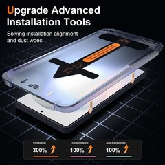 2 Pack Privacy Screen Protectors with Auto-Alignment Frame for Samsung Galaxy S2