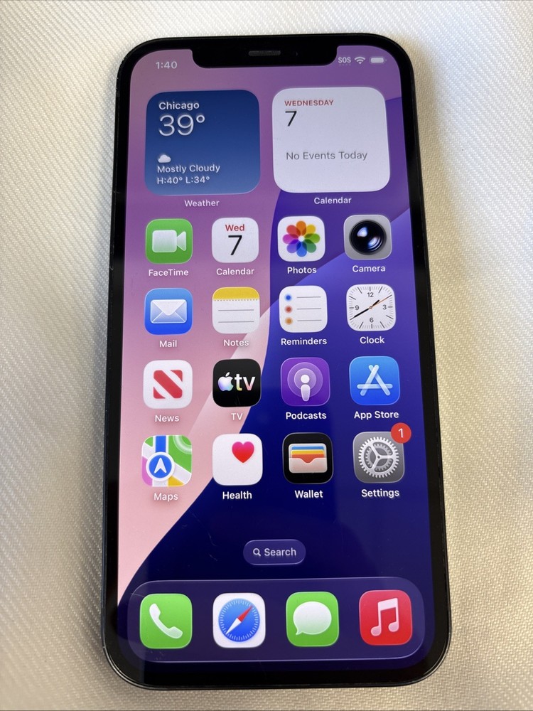 Apple iPhone 12 64GB – A2172 MGEF3LL/A Tested Works Factory Reset
