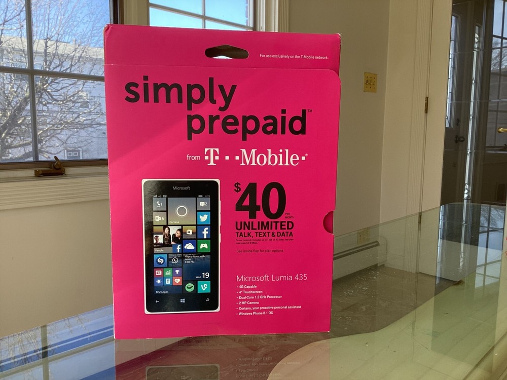 IN RARE NEW SEALED FACTORY BOX Microsoft Lumia 435 Phone New T Mobile,WINDOWS
