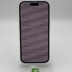 Factory Unlocked Apple iPhone 15 128GB White MTLY3LL/A