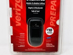 New Verizon Unlimited Samsung Gusto SCH-U360 Black Gray Verizon Flip Phone