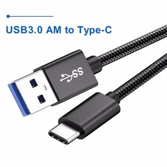 3FT Fast Charging USB-C to USB-A Cable Adapter for iPhone 17, 16, 15 Pro Max