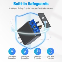 25W Super Fast Charger Wall Adapter for Samsung Galaxy A17 5G/A16 6.6ft Cable