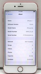 Apple iPhone 6s (A1688) 32GB Rose Gold UNLOCKED *USED/WIPED*